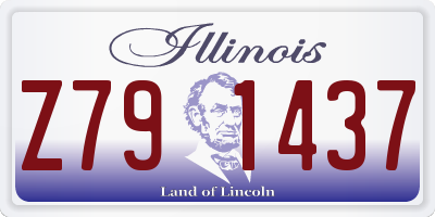 IL license plate Z791437