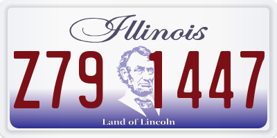 IL license plate Z791447