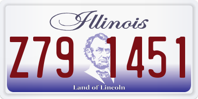 IL license plate Z791451