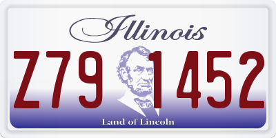 IL license plate Z791452