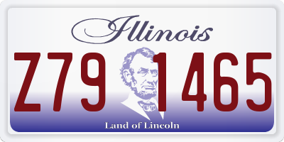 IL license plate Z791465