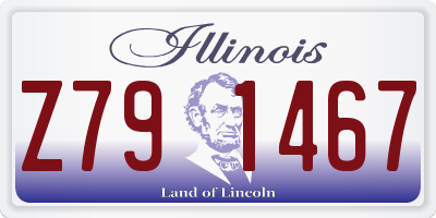 IL license plate Z791467
