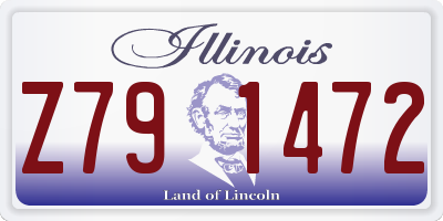 IL license plate Z791472