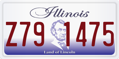 IL license plate Z791475