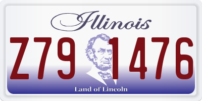 IL license plate Z791476