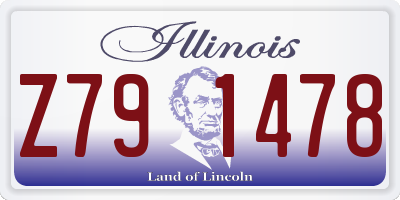 IL license plate Z791478