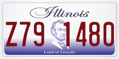 IL license plate Z791480