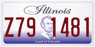 IL license plate Z791481
