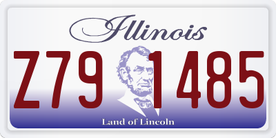 IL license plate Z791485