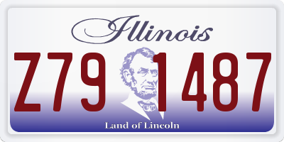 IL license plate Z791487