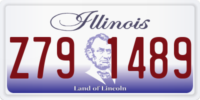 IL license plate Z791489