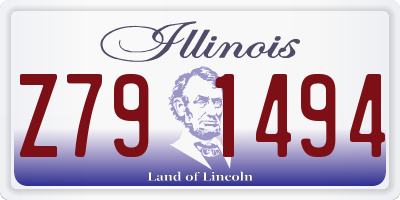IL license plate Z791494