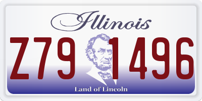IL license plate Z791496