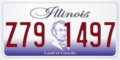 IL license plate Z791497