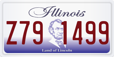 IL license plate Z791499