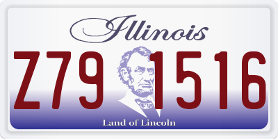 IL license plate Z791516