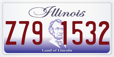 IL license plate Z791532