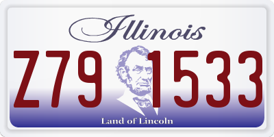 IL license plate Z791533