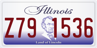 IL license plate Z791536