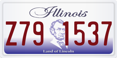 IL license plate Z791537