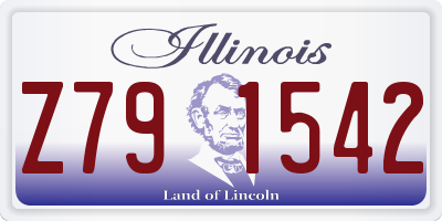 IL license plate Z791542