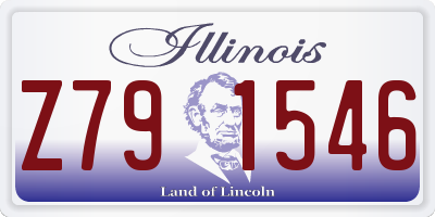 IL license plate Z791546