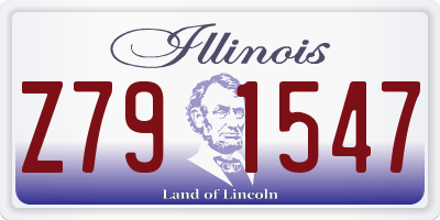 IL license plate Z791547