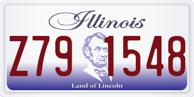 IL license plate Z791548