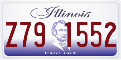 IL license plate Z791552