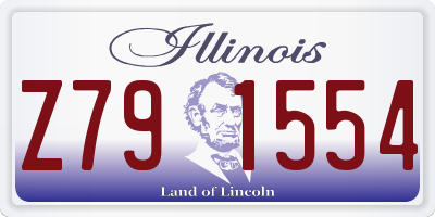IL license plate Z791554