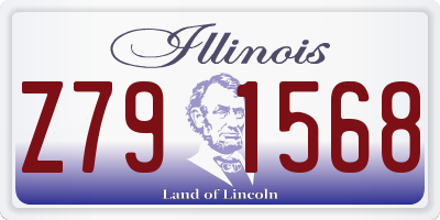 IL license plate Z791568