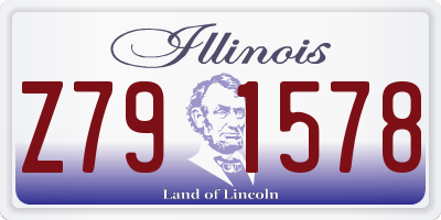 IL license plate Z791578