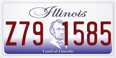 IL license plate Z791585
