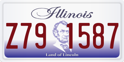 IL license plate Z791587