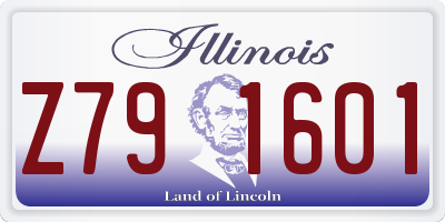 IL license plate Z791601