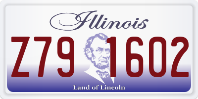 IL license plate Z791602