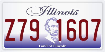 IL license plate Z791607