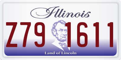 IL license plate Z791611