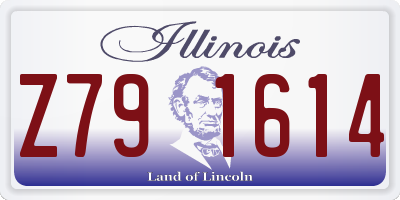 IL license plate Z791614