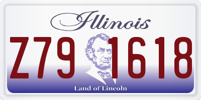 IL license plate Z791618