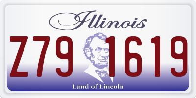 IL license plate Z791619