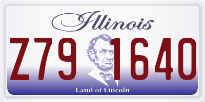 IL license plate Z791640