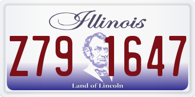 IL license plate Z791647