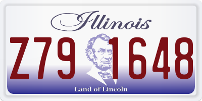 IL license plate Z791648