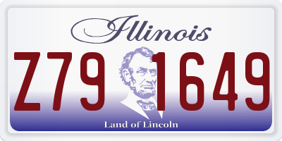 IL license plate Z791649