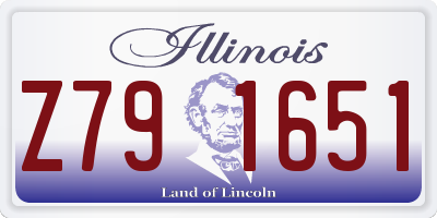IL license plate Z791651