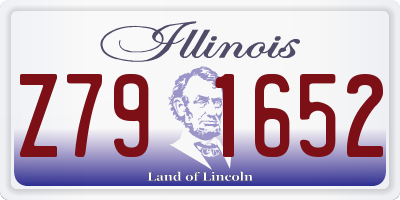 IL license plate Z791652