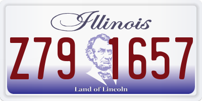 IL license plate Z791657