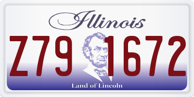 IL license plate Z791672