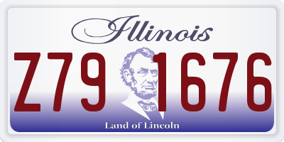 IL license plate Z791676